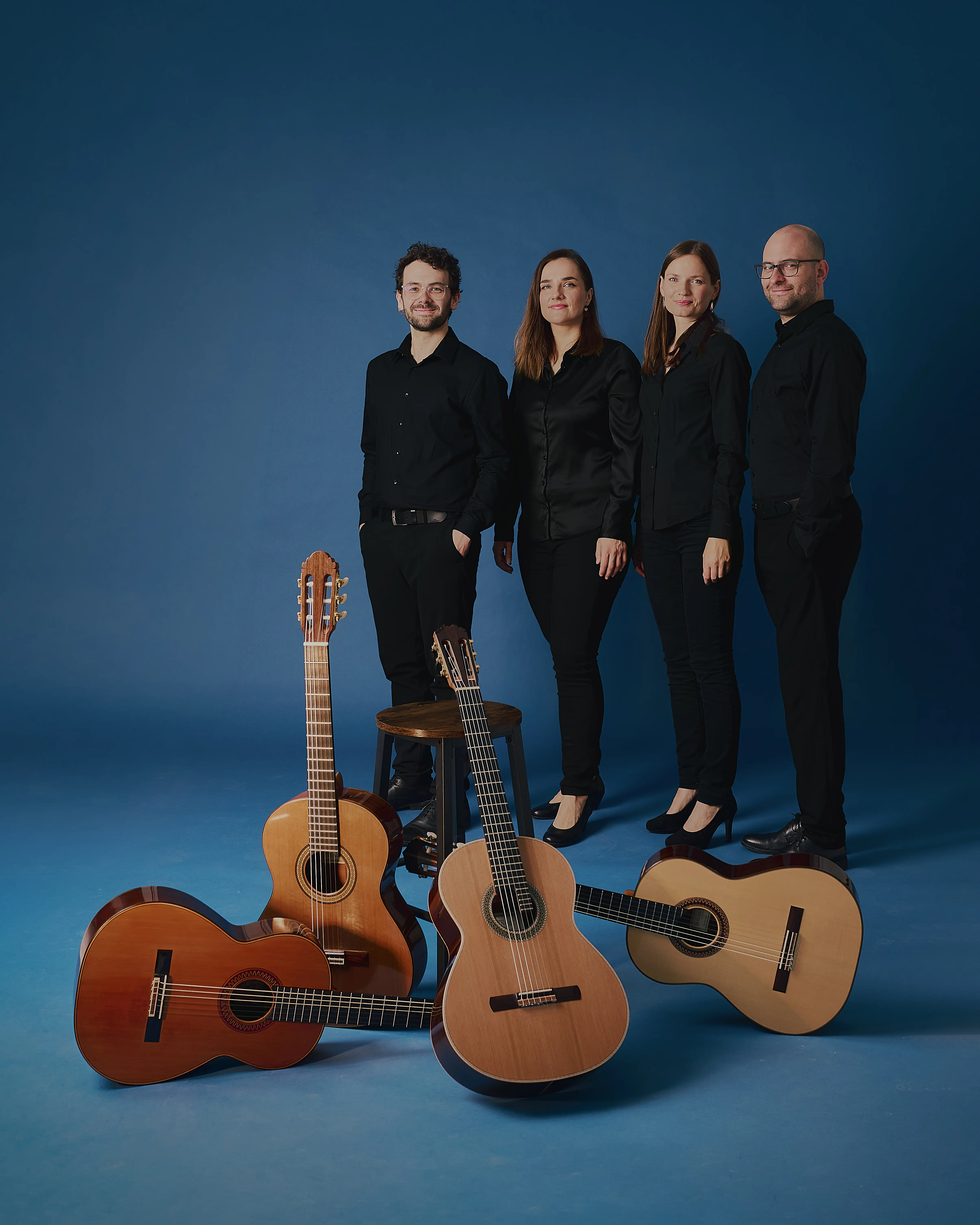 Ensemble picture of the Weimar Guitar Quartet
